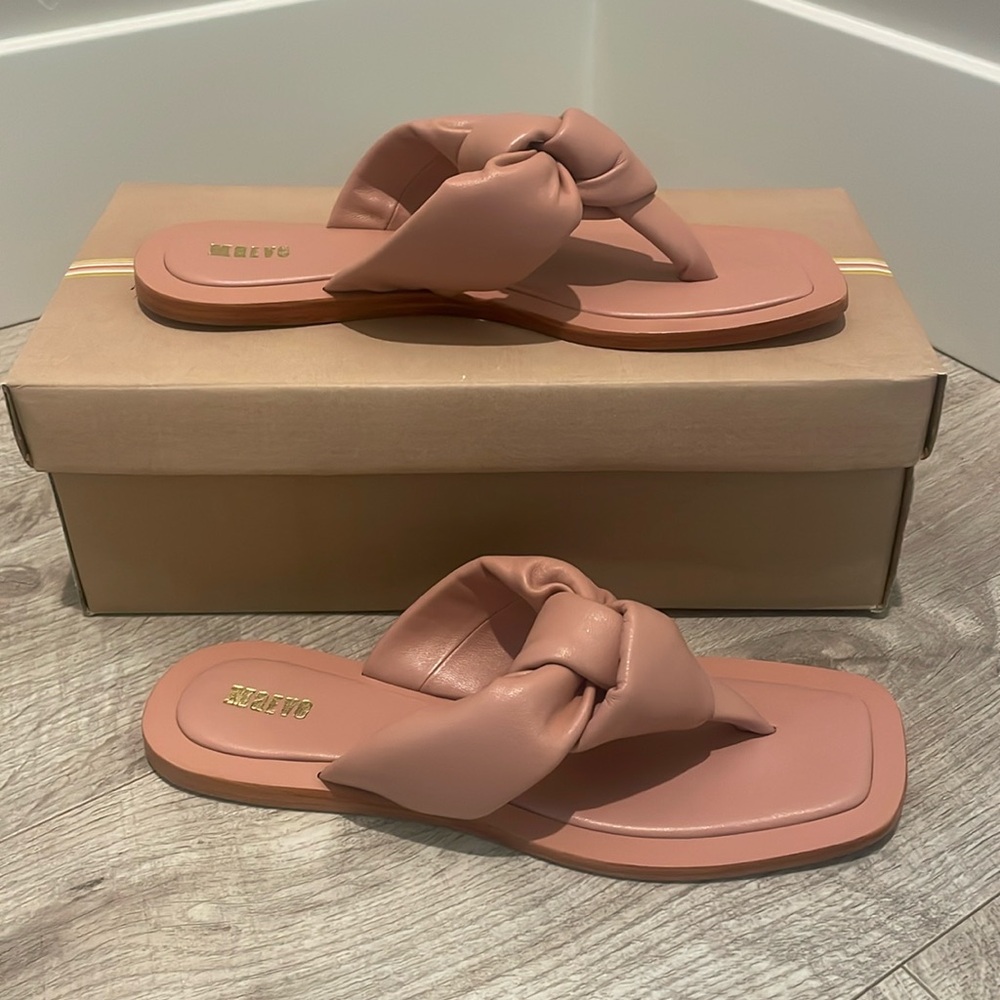 Anthropologie Maeve puffy knotted sandal NWT